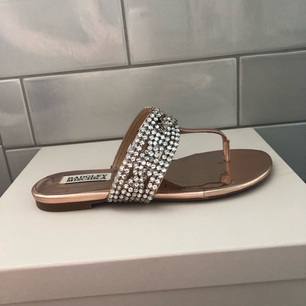 NEVER BEEN WORN crystal sandals